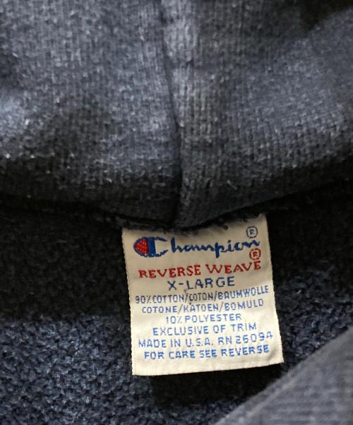 Champion REVERSE WEAVE（チャンピオン リバース ウィーブ）Champion REVERSE WEAVE (チャンピオン リバース ウィーブ) プルオーバーパーカー ネイビー サイズ:XLの古着・服飾アイテム