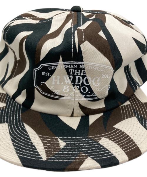 THE H.W.DOG&CO.（エイチダブリュードッグアンドコー）THE H.W.DOG&CO. (エイチダブリュードッグアンドコー) MILITARY TRUCKER CAP ブラウン×ブラック サイズ:FREEの古着・服飾アイテム