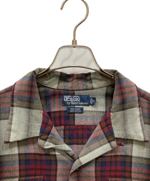 POLO RALPH LAUREN（ポロ・ラルフローレン）POLO RALPH LAUREN (ポロ・ラルフローレン) オンブレチェックシャツ グレー×レッド サイズ:XLの古着・服飾アイテム