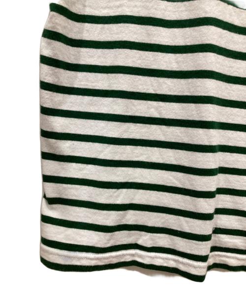 OUTIL（ウティ）OUTIL (ウティ) バスクシャツ グリーン×ホワイト サイズ:2の古着・服飾アイテム