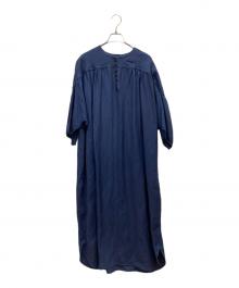 s'yte（サイト）の古着「リネンブラウスワンピース」｜ネイビー