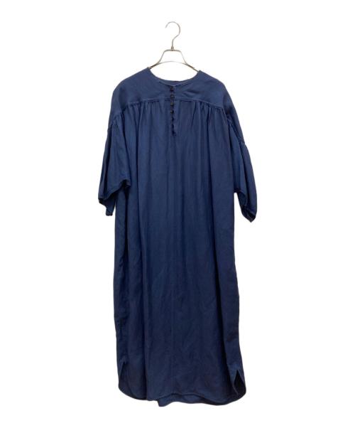 s'yte（サイト）s'yte (サイト) リネンブラウスワンピース ネイビー サイズ:2の古着・服飾アイテム