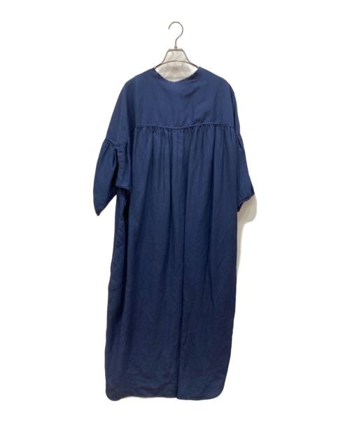s'yte（サイト）s'yte (サイト) リネンブラウスワンピース ネイビー サイズ:2の古着・服飾アイテム