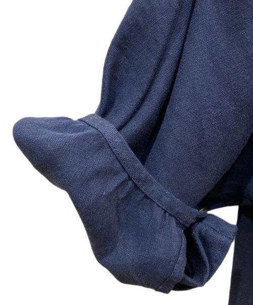 s'yte（サイト）s'yte (サイト) リネンブラウスワンピース ネイビー サイズ:2の古着・服飾アイテム