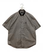 FRED PERRY×BEAMSフレッドペリー×ビームス）の古着「別注 リブカラーシャツ」｜ホワイト×ブラック