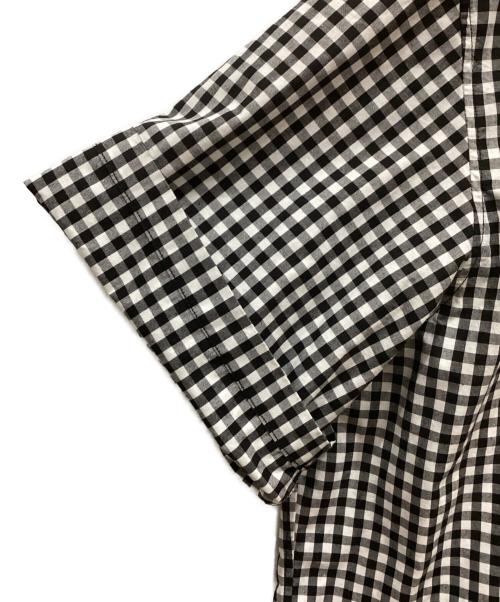 FRED PERRY（フレッドペリー）FRED PERRY (フレッドペリー) BEAMS (ビームス) 別注 リブカラーシャツ ホワイト×ブラック サイズ:XLの古着・服飾アイテム