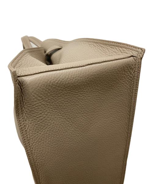 VIOLAd'ORO（ヴィオラドーロ）VIOLAd'ORO (ヴィオラドーロ) イタリアンWフェイスレザートートバッグ ベージュの古着・服飾アイテム