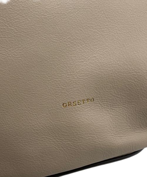ORSETTO（オルセット）ORSETTO (オルセット) ライトレザートート ベージュの古着・服飾アイテム