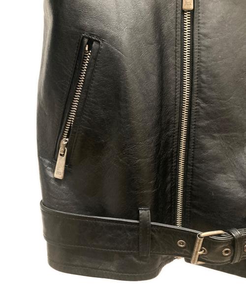 MARCELO BURLON（マルセロバーロン）MARCELO BURLON (マルセロバーロン) ダブルライダースジャケット ブラック サイズ:Sの古着・服飾アイテム