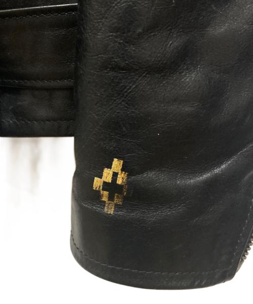 MARCELO BURLON（マルセロバーロン）MARCELO BURLON (マルセロバーロン) ダブルライダースジャケット ブラック サイズ:Sの古着・服飾アイテム