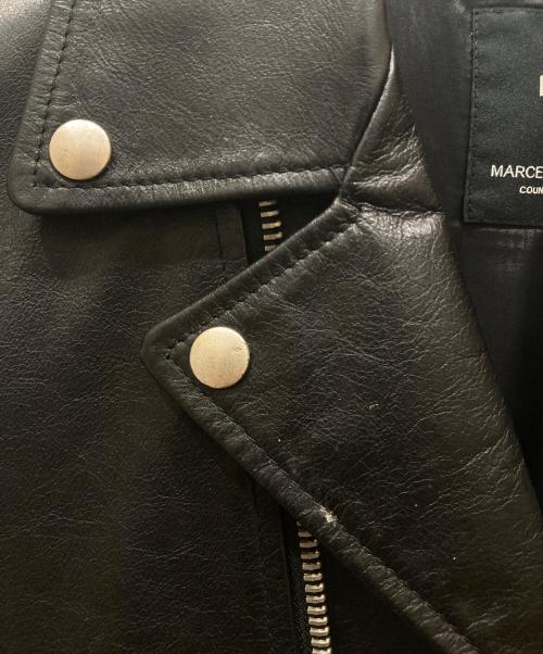 MARCELO BURLON（マルセロバーロン）MARCELO BURLON (マルセロバーロン) ダブルライダースジャケット ブラック サイズ:Sの古着・服飾アイテム