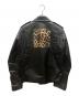 MARCELO BURLON (マルセロバーロン) ダブルライダースジャケット ブラック サイズ:S：20000円