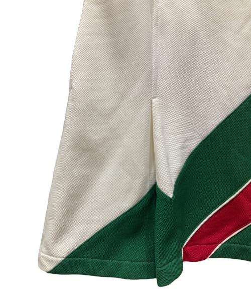 GUCCI（グッチ）GUCCI (グッチ) ウェブストライプポロドレス アイボリー サイズ:Ⅿの古着・服飾アイテム