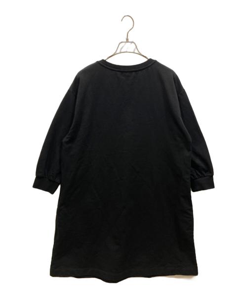 LOVE MOSCHINO（ラブモスキーノ）LOVE MOSCHINO (ラブモスキーノ) ライトストーンvネックスウェットワンピース ブラック サイズ:36の古着・服飾アイテム