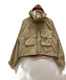 CAL O LINE（キャルオーライン）の古着「別注限定 撥水フィッシングナイロンジャケット」｜ベージュ