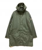 Pyrenexピレネックス）の古着「ナイロンロングコート」｜カーキ