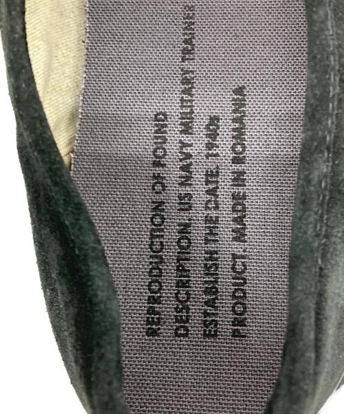 reproduction of found（リプロダクションオブファウンド）REPRODUCTION OF FOUND (リプロダクションオブファウンド) GERMAN MILITARY TRAINER ブラック サイズ:43の古着・服飾アイテム