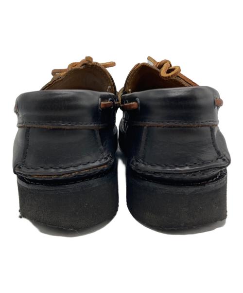 NEW ENGLAND（ニューイングランド）NEW ENGLAND (ニューイングランド) デッキシューズ ブラック サイズ:7の古着・服飾アイテム