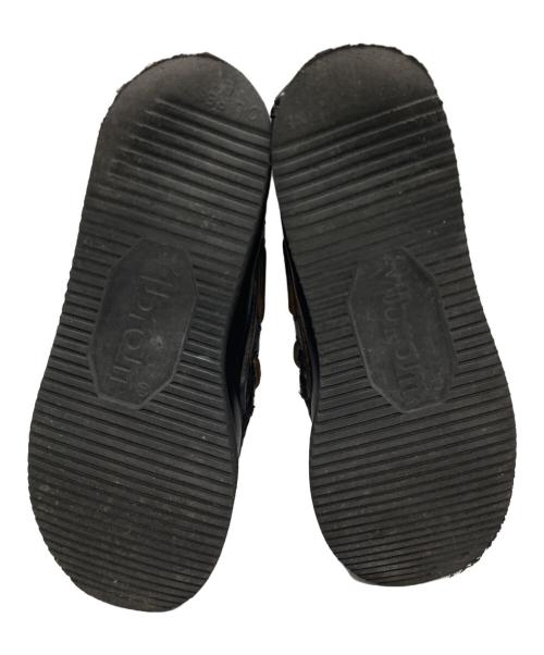 NEW ENGLAND（ニューイングランド）NEW ENGLAND (ニューイングランド) デッキシューズ ブラック サイズ:7の古着・服飾アイテム