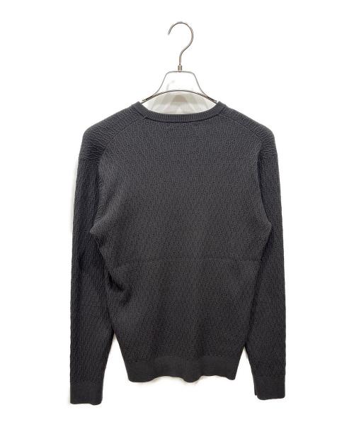 JOSEPH HOMME（ジョゼフ オム）JOSEPH HOMME (ジョゼフ オム) レーヨンリンクス クルーネックニット グレー サイズ:SIZE 46の古着・服飾アイテム