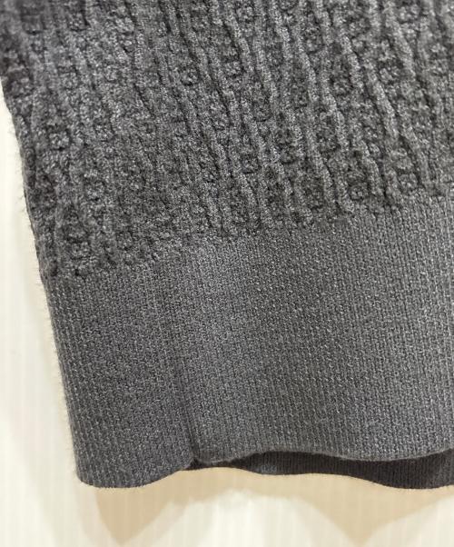 JOSEPH HOMME（ジョゼフ オム）JOSEPH HOMME (ジョゼフ オム) レーヨンリンクス クルーネックニット グレー サイズ:SIZE 46の古着・服飾アイテム