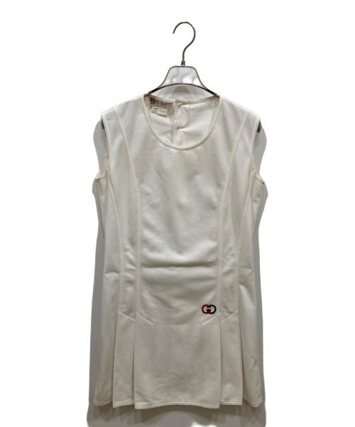 GUCCI（グッチ）GUCCI (グッチ) ノースリーブワンピース ホワイト サイズ:40の古着・服飾アイテム