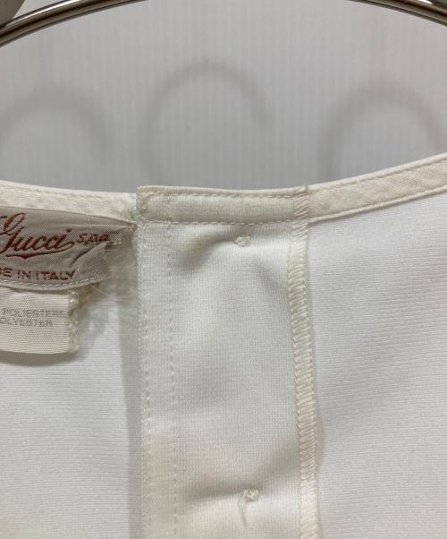 GUCCI（グッチ）GUCCI (グッチ) ノースリーブワンピース ホワイト サイズ:40の古着・服飾アイテム
