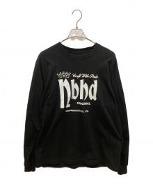 NEIGHBORHOOD（ネイバーフッド）の古着「ロゴプリントカットソー」｜ブラック