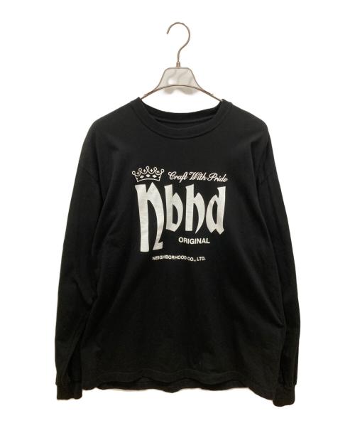 NEIGHBORHOOD（ネイバーフッド）NEIGHBORHOOD (ネイバーフッド) ロゴプリントカットソー ブラック サイズ:XLの古着・服飾アイテム