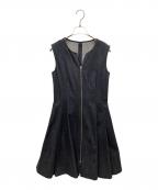 FOXEY NEWYORKフォクシーニューヨーク）の古着「デニムノースリーブワンピース」｜インディゴ