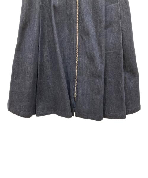 FOXEY NEWYORK（フォクシーニューヨーク）FOXEY NEWYORK (フォクシーニューヨーク) デニムノースリーブワンピース インディゴ サイズ:38の古着・服飾アイテム