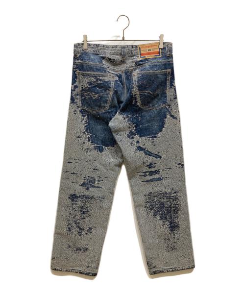 DIESEL（ディーゼル）DIESEL (ディーゼル) 2001 D-Macro-S2 ディストレスト ジーンズ ブルー サイズ: W28の古着・服飾アイテム