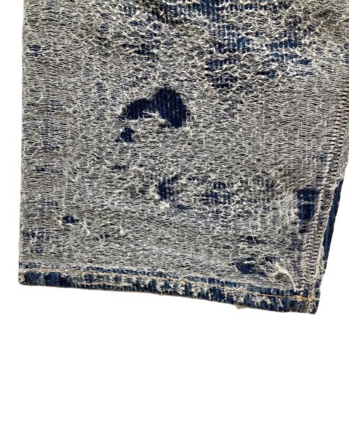 DIESEL（ディーゼル）DIESEL (ディーゼル) 2001 D-Macro-S2 ディストレスト ジーンズ ブルー サイズ: W28の古着・服飾アイテム