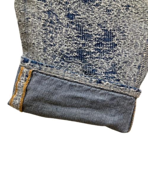 DIESEL（ディーゼル）DIESEL (ディーゼル) 2001 D-Macro-S2 ディストレスト ジーンズ ブルー サイズ: W28の古着・服飾アイテム