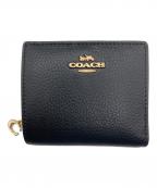 COACHコーチ）の古着「2つ折り財布」｜ブラック