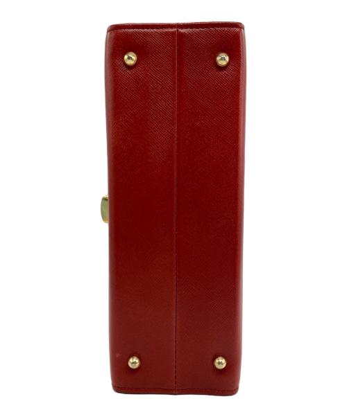 GIVENCHY（ジバンシィ）GIVENCHY (ジバンシィ) ターンロックハンドバッグ レッドの古着・服飾アイテム