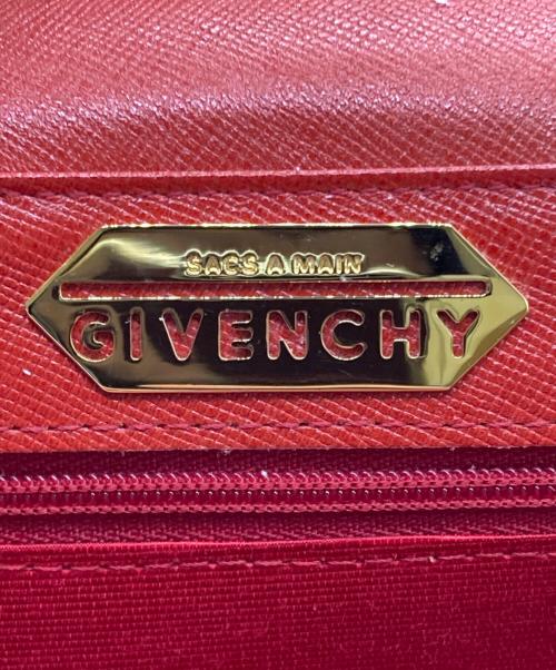 GIVENCHY（ジバンシィ）GIVENCHY (ジバンシィ) ターンロックハンドバッグ レッドの古着・服飾アイテム