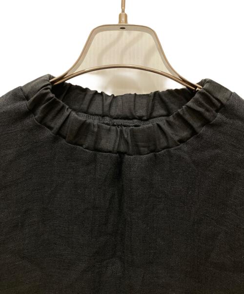 中川政七商店（ナカガワマサシチショウテン）中川政七商店 (ナカガワマサシチショウテン) 半袖リネンワンピース ブラック サイズ:SIZE Freeの古着・服飾アイテム