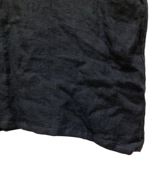 中川政七商店（ナカガワマサシチショウテン）中川政七商店 (ナカガワマサシチショウテン) 半袖リネンワンピース ブラック サイズ:SIZE Freeの古着・服飾アイテム