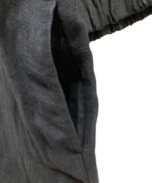 中川政七商店（ナカガワマサシチショウテン）中川政七商店 (ナカガワマサシチショウテン) 半袖リネンワンピース ブラック サイズ:SIZE Freeの古着・服飾アイテム