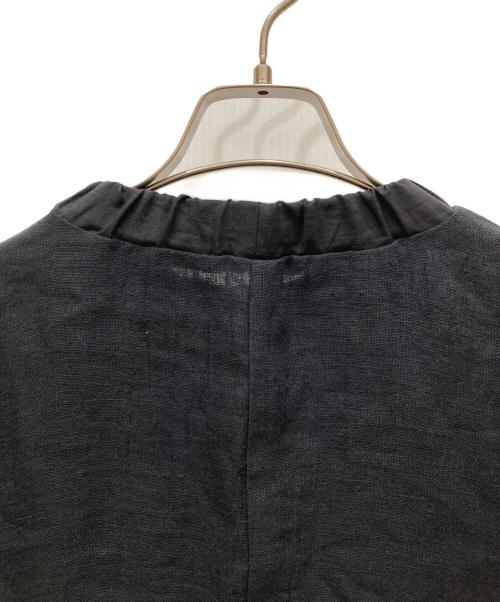 中川政七商店（ナカガワマサシチショウテン）中川政七商店 (ナカガワマサシチショウテン) 半袖リネンワンピース ブラック サイズ:SIZE Freeの古着・服飾アイテム