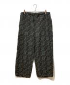 BEAMS PLUSビームスプラス）の古着「スラブメッシュプリントミリタリーイージーパンツ」｜ネイビー