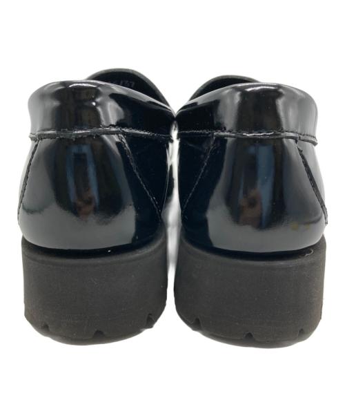 G.H.BASS（ジーエイチバス）G.H.BASS (ジーエイチバス) TOMORROW LAND (トゥモローランド) 別注エナメルコインローファー ブラック サイズ:SIZE 37の古着・服飾アイテム