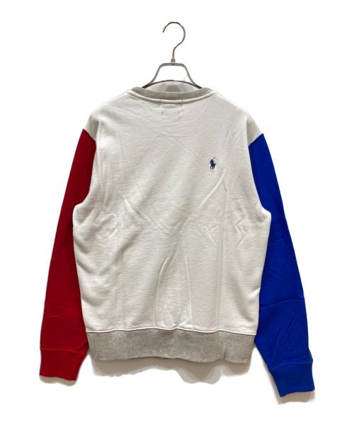 POLO RALPH LAUREN（ポロ・ラルフローレン）POLO RALPH LAUREN (ポロ・ラルフローレン) BEAMS (ビームス) 別注スウェット グレー×ホワイト サイズ:SIZE Sの古着・服飾アイテム