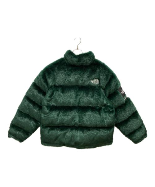 THE NORTH FACE（ザ ノース フェイス）THE NORTH FACE (ザ ノース フェイス) Supreme (シュプリーム) Faux Fur Nuptse Jacket グリーン サイズ:Ⅼの古着・服飾アイテム