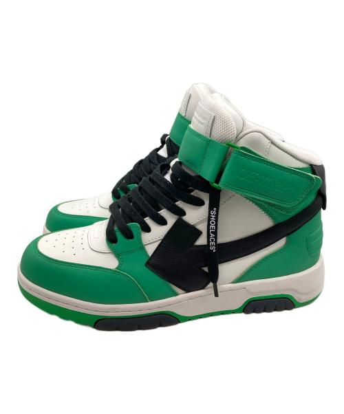 OFFWHITE（オフホワイト）OFFWHITE (オフホワイト) Out of Office ハイカットスニーカー グリーン×ブラック サイズ:SIZE 42の古着・服飾アイテム