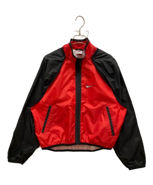 NIKE（ナイキ）NIKE (ナイキ) ナイロンジャケット レッド×ブラック サイズ:SIZE Lの古着・服飾アイテム