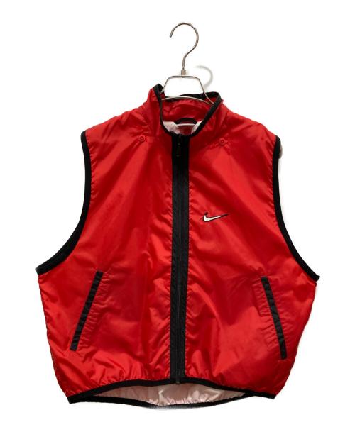 NIKE（ナイキ）NIKE (ナイキ) ナイロンジャケット レッド×ブラック サイズ:SIZE Lの古着・服飾アイテム