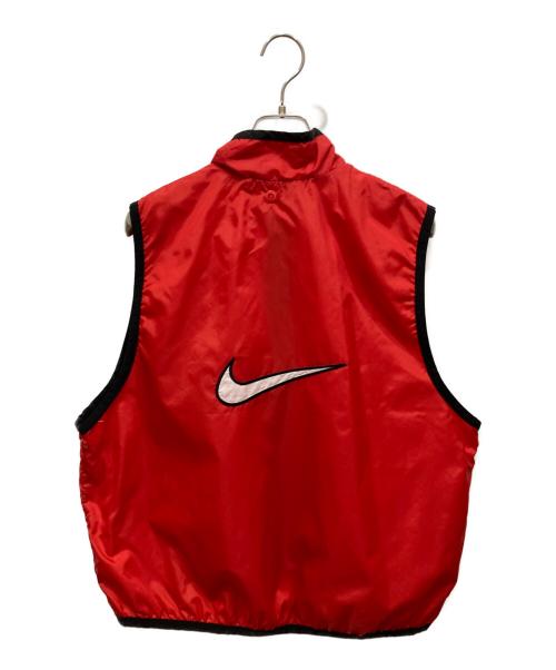 NIKE（ナイキ）NIKE (ナイキ) ナイロンジャケット レッド×ブラック サイズ:SIZE Lの古着・服飾アイテム