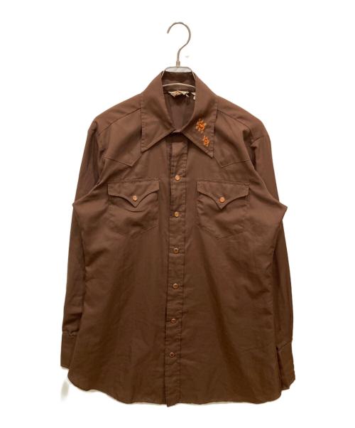 H BAR C（エイチバーシー）H BAR C (エイチバーシー) ウエスタンシャツ ブラウン サイズ:-の古着・服飾アイテム